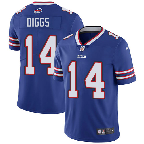 Nike Bills #14 Stefon Diggs Royal Blue Team Color Youth Stitched NFL Vapor Untouchable Limited Jersey
